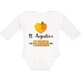 thumbnail image 3 of Inktastic St. Augustine Florida Orange in Heart Boys or Girls Long Sleeve Baby Bodysuit, 3 of 5