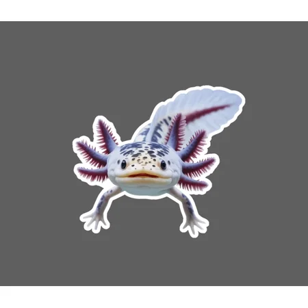 DOPASTICKER Axolotl Sticker Pet Animal Friend Wildlife Nature Gift Sticker