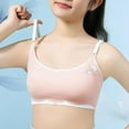 thumbnail image 4 of Ketyyh-chn99 Teen Girls Bras Girls Bra Training Bra Cotton Bralette Seamless Cami Crop Bras Pink,8-10 Years, 4 of 4