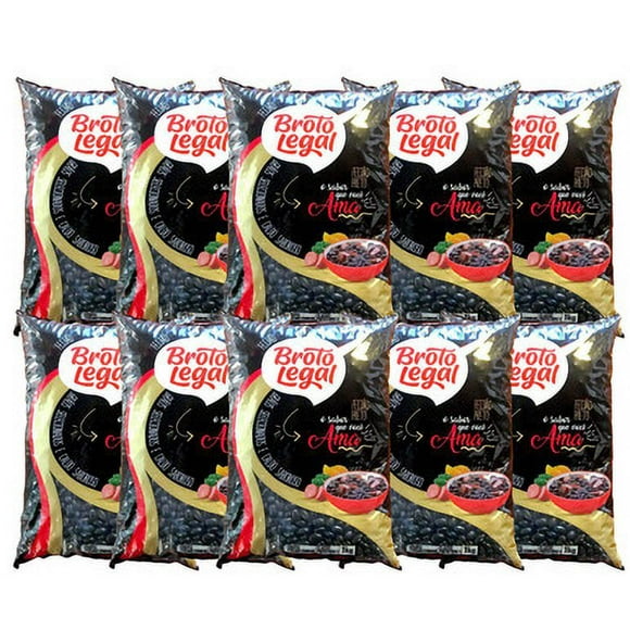 Broto Legal Black Beans 1 kg (10-Case) - Authentic Brazilian Black Beans for a Taste of Brazil