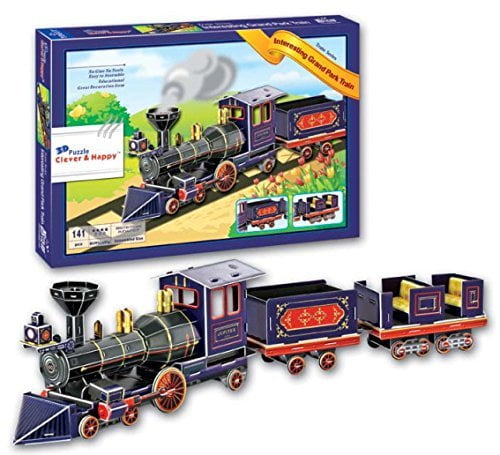 3d puzzle train