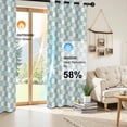Blue and White Checkered Pattern Blackout Curtains,Triple Weaved Fabric ...