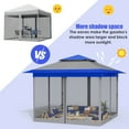 thumbnail image 4 of LAZY BUDDY 13'x13' Pop up Patio Gazebo with Mosquito Netting, Outdoor Pop up Canopy Tent with Wheeled Carry Bag, 169 Square Feet of Shade, 4 of 9