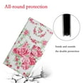 thumbnail image 3 of Case for Samsung Galaxy S22 5G, PU Leather Stand Wallet Case with Wrist Strap and Cards Slots Pocket Shockproof Protective Cover for Samsung Galaxy S22 5G 6.1 inch,Flowers, 3 of 7