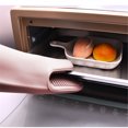 thumbnail image 4 of Silicona con aislamiento térmico, guante de cocina grueso para hornear, guante antideslizante para horno microondas, rosa 1 guante Methold HA005292-01, 4 of 7