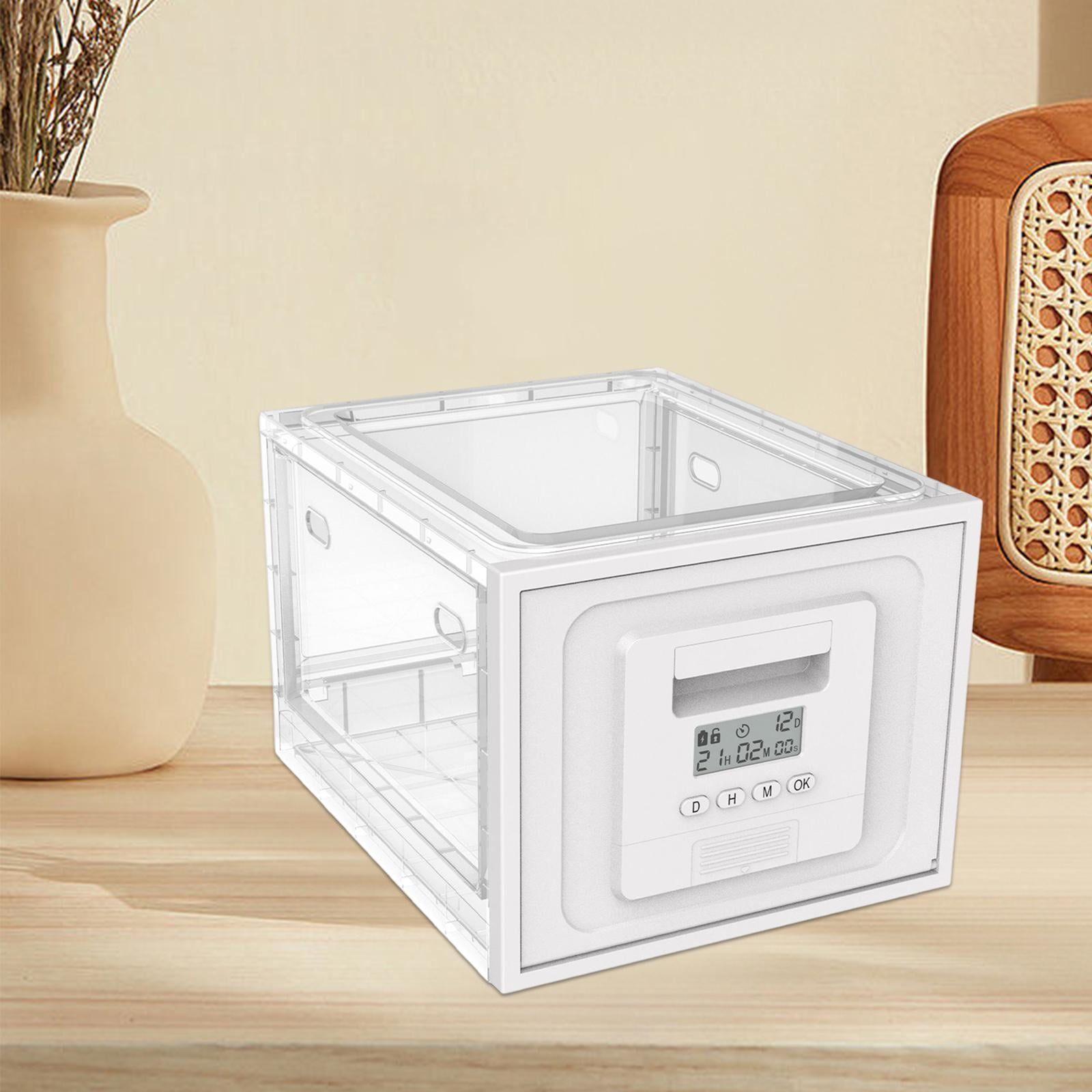 Lockable Storage Container Transparent Household Organization Large