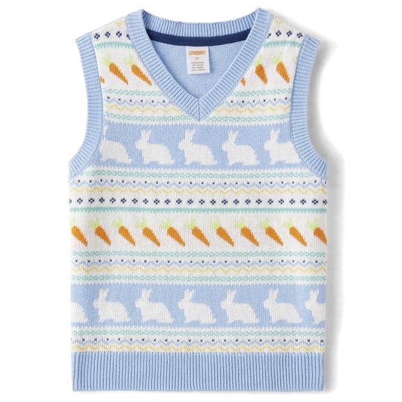 Chaleco tipo suéter Gymboree Bunny Fairisle para niños pequeños 4T