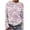 Pink-10, variant on Womens Christmas Sweater Novelty Xmas Tree Snowflake Printed Long Sleeve Loose Pullover Tops Holiday Clothes