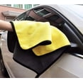 thumbnail image 4 of 2pcs - Toalla Microfibra Trapo para Auto Secado 30 * 60cm (Amarillo/Gris, 30 * 60) JFHHH pequeña, 4 of 4