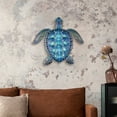 thumbnail image 4 of JoyMoreHome Metal Sea Turtle Wall art Decor锛孊each/Ocean/Nautical Theme Outdoor wall decor锛孌ecorations for Garden Backyard Pool Patio Balcony Kitchen or Bathroom, 4 of 4