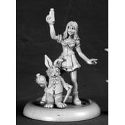 Reaper Miniatures Alice And White Rabbit #50209 Chronoscope D&D RPG Mini Figure
