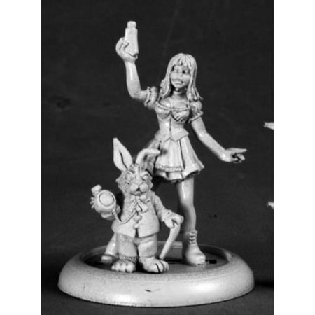 Reaper Miniatures Alice And White Rabbit #50209 Chronoscope D&D RPG Mini Figure