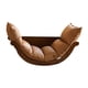 thumbnail image 4 of Mecedora Individual Acolchada Sofá Perezoso Para Muebles De Interior Exterior Cuero De PU Marrón Y Marrón Cuero PU, 4 of 9