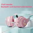 thumbnail image 4 of Cat's Ears Headset RGB Light Smile Face TWS Headset Gradient New Headphone Pink Little Girl Earphone Gift Suitable for Any Phone, 4 of 10