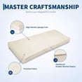thumbnail image 4 of Garvee 54"x18" Outdoor Bench Cushion Water-Resistant Non-Slip with Ties for Porch Sofa Settee, Beige, 4 of 8