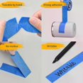 thumbnail image 3 of 10/20/50m blue Masking Tape Single-Sided Adhesive Crepe Paper for Oil Painting Sketching Car Detailing Artists Crafters Detaile, 3 of 5