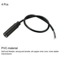 thumbnail image 3 of Uxcell Cable de audio de 4 polos de jack hembra de 3.5 mm a cable desnudo de 0.30 m, paquete de 4, 3 of 5
