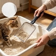 thumbnail image 5 of Cat Litter Scoop, Stainless Steel Sifter, Kitty Metal Scooper, Deep Shovel, Long Handle, Poop Sifting, Kitten Pooper Lifter, Durable, Heavy Duty, for Litter Box _ A, 5 of 5