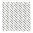 thumbnail image 2 of Ambesonne Plants Shower Curtain, Stem Leaves and Tarragons, 69"Wx70"L, White and Pale Taupe, 2 of 4