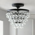 thumbnail image 3 of JONATHAN Y Toronto 13" Metal/Crystal LED Flush Mount, Oil Rubbed Bronze, JYL9029A, 3 of 8