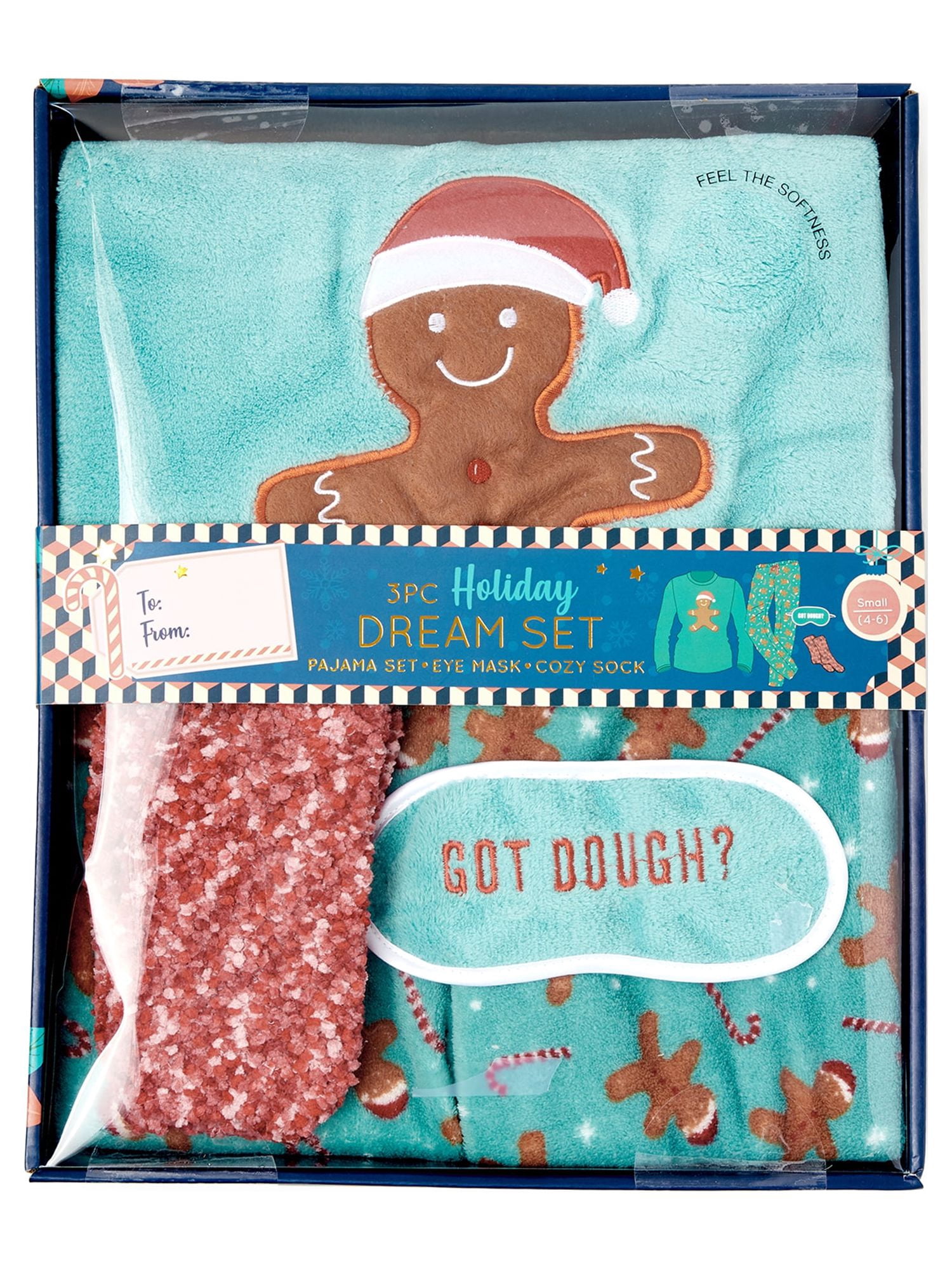 The Great Christmas Women's Christmas Edition 4 Piece Plush Pajama Set in Gift Box