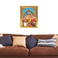 thumbnail image 3 of Lord Shiva Pariwar Indian God Photo With Golden Frames for Pooja And Wall Gift House Warming Office Living Room Table Temple 7.8 X 11.4, 3 of 4