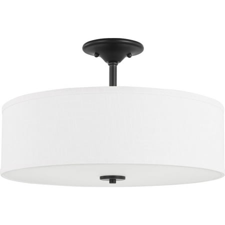 Inspire Collection Graphite Three-Light 18 Semi-Flush Mount