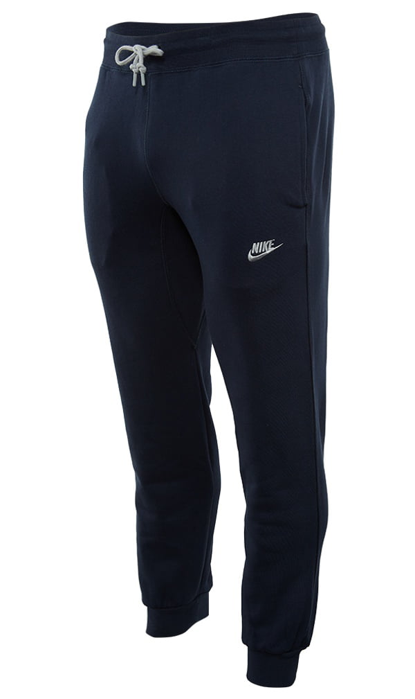 Nike Men's Cuffed Fleece Sweatpants Navy Blue 598871-451 - Walmart.com