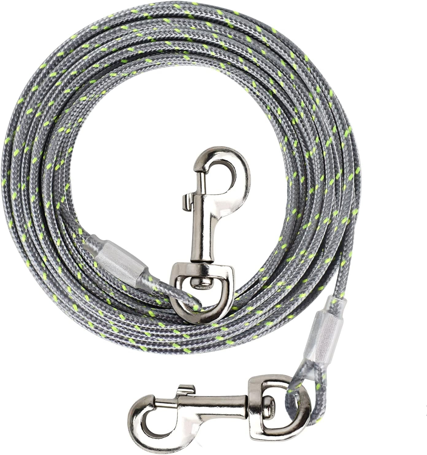 HaiYUAN Dog Tie Out Dog Run Cable Tie Out Cable for Dogs with Reflects Light Dog Cable for Large