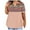 Pink, variant on ALLLIST Pink Spring Tops for Women 2024 Trendy Short Sleeve V-Neck Graphic Casual T-Shirts Printed Spring Blouses