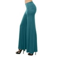 thumbnail image 3 of Vadktai Deals Women's Wide Leg Pants High Waist Tummy Control Yoga Pants Loose Lounge Yoga Workout Palazzo Pants Dressy Flare Dance Pants, 3 of 4