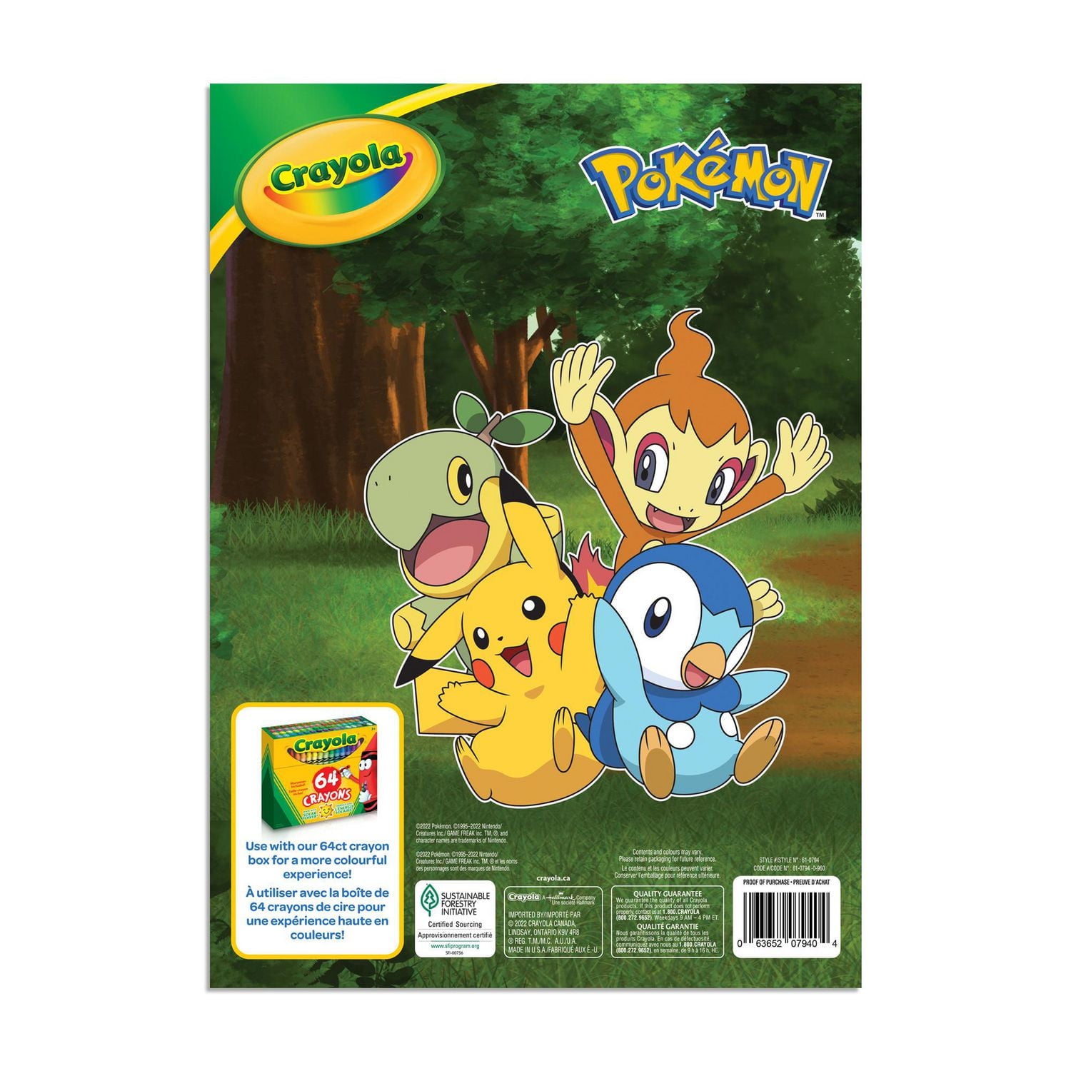 Crayola Pokémon Colouring Book, 48 Pages, Pokémon Colouring Book
