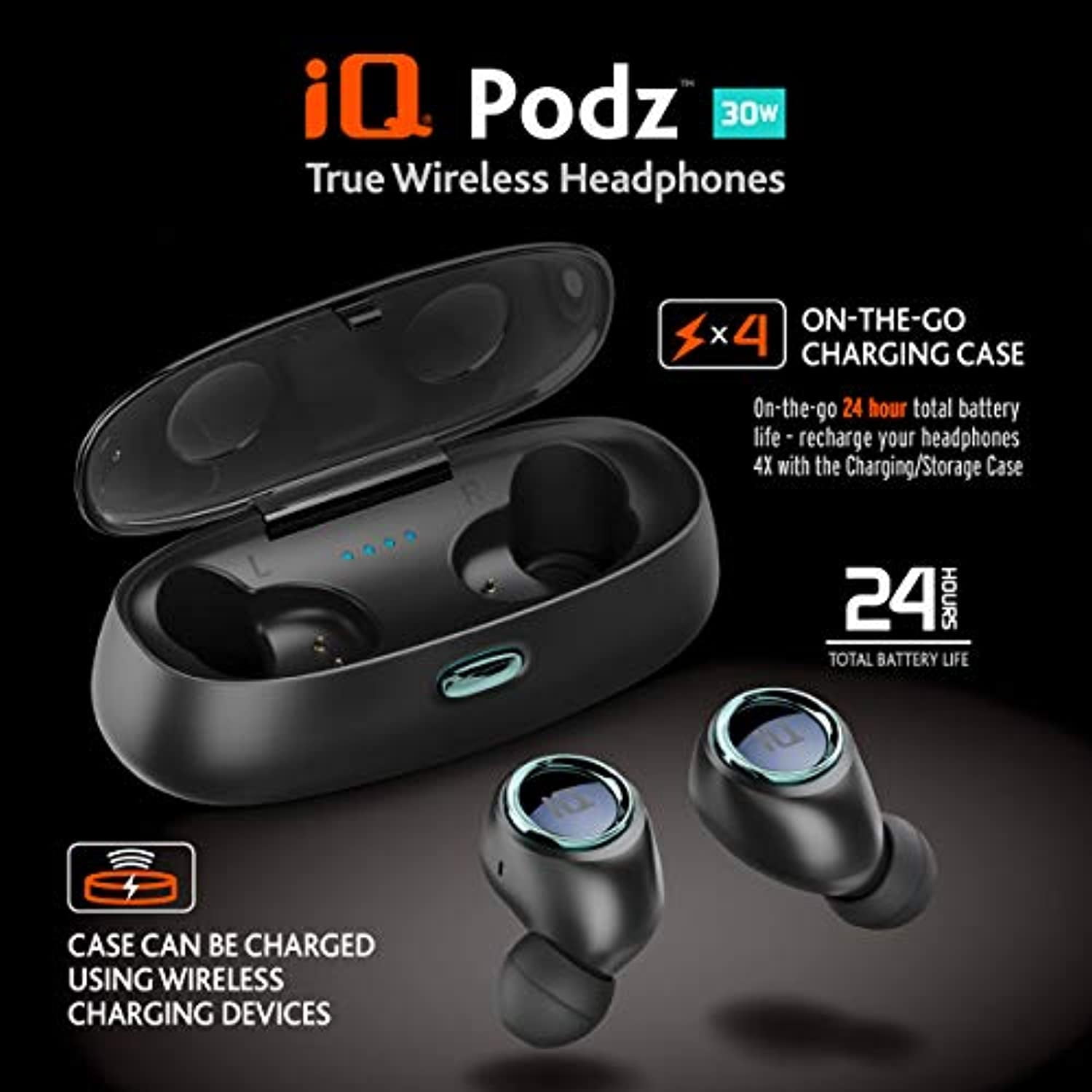 iQ Podz 30W TWS True Wireless Earbuds 