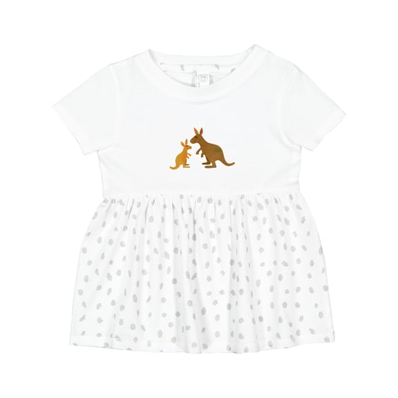 Inktastic Kangaroo Family Girls Baby Dress