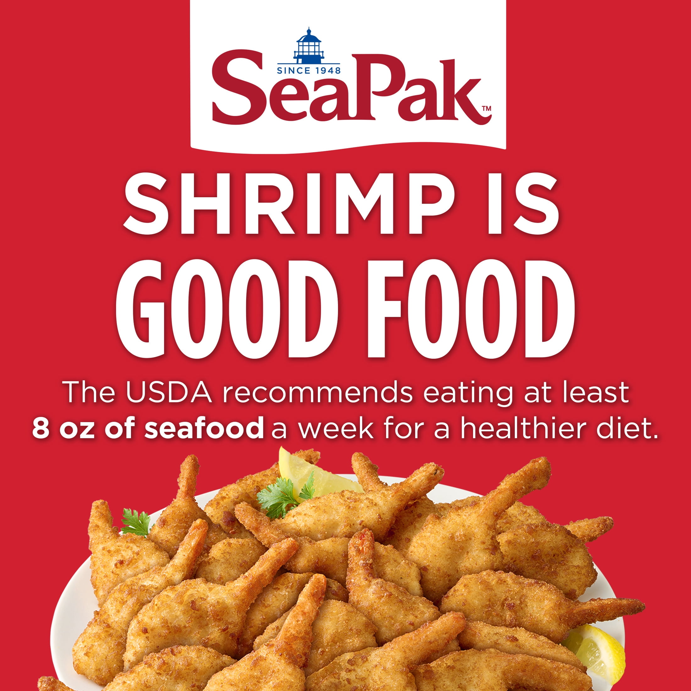 SeaPak Crispy Breaded Butterfly Shrimp, Easy to Bake, 18 oz, BAP Certified (Frozen)