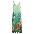 thumbnail image 4 of Flower Hummingbird Sleeveless Dress Women's Luxury Party Dress Birthday Dresses for Women, 4 of 7