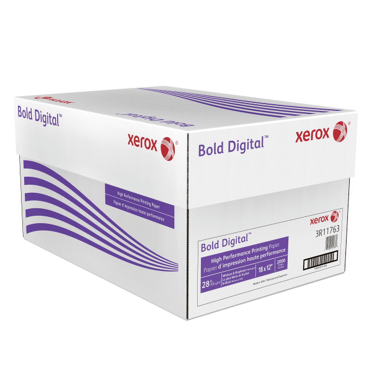 Xerox® Bold Digital® Printing Paper, Tabloid Extra Size (18" x 12"), 100 (U.S.) Brightness, 28 Lb, FSC® Certified, 500 Sheets Per Ream, Case Of 4 Reams