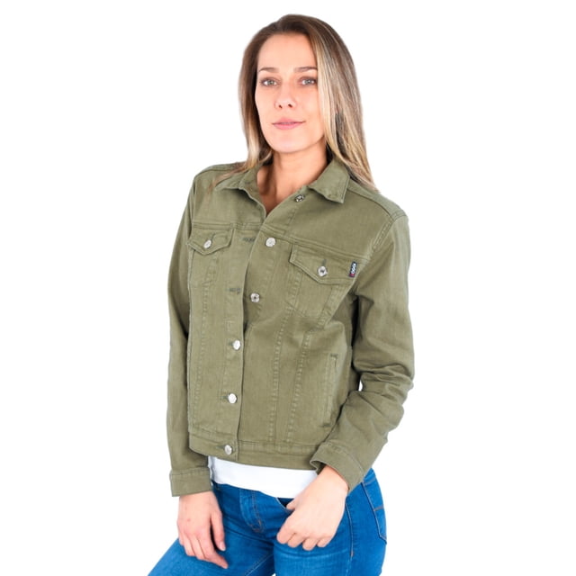 Chamarra Oggi Mujer Corte Slim Gabardina Verde OGGI JEANS CHAMARRA DAMA OLIVO