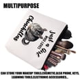 thumbnail image 4 of Chinchillas Makeup Bag Chinchillas Lover Gift Just A Girl Who Loves Her Chinchillas Cosmetic Travel Storage Bag, 4 of 5