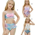thumbnail image 2 of Bullpiano 7-12Y Girl Children's One-piece Swimsuit Adjustable Halter Top Holiday Beach Wear Girls' Swimwear for Pool Party (Style C), 2 of 7