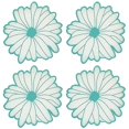 thumbnail image 1 of Posavasos de silicona con flores para bebidas, posavasos con aislamiento térmico, lavables y multiusos, lindos posavasos para bebidas, 1 of 5