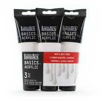 Liquitex BASICS Acrylic Paint Titanium White Triple Pack, 4 oz. Tube, 3/Pkg.