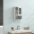thumbnail image 4 of Gymax Wall Mounted Bathroom Cabinet Storage Organize Hanging Medicine Adjustable Shelf, 4 of 10
