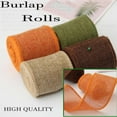 thumbnail image 4 of 3M/Roll Burlap Wired Ribbon Roll Natural Jute Wrapping Burlap Ribbon For Christmas Crafts DIY Wedding Party Bows Trim Decoration, 4 of 9
