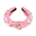 thumbnail image 5 of Accesorios para el cabello con diadema anudada de 1 pieza para mujeres en color rosa, 5 of 5