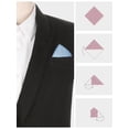 thumbnail image 3 of INSPIRE CHIC Men's Cotton Handkerchiefs Solid Color Pocket Square for Men Light Blue One Size, 3 of 4
