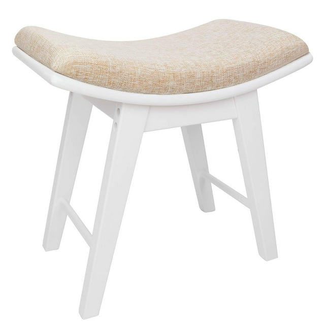 Vanity Stool URFORESTIC, moderno apósito de maquillaje, 300 kg, color blanco
