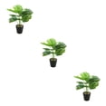 thumbnail image 4 of Cateissary Plantas falsas en macetas de tortuga ABS, hojas artificiales de bajo mantenimiento para el hogar y la Oficina, flores falsas JH5477 Type1 NO1, 4 of 6