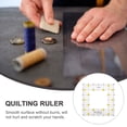 thumbnail image 3 of KAKOWELY 1Pc Square Shape Sewing Ruler Clothing Patchwork Ruler Sewing Cutting Ruler,6.5"X6.5"X0.12", 3 of 4