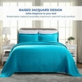 thumbnail image 4 of Superior Celtic Circle Cotton Decorative Bedspread and Sham Set, Full, Peacock Blue, 4 of 10